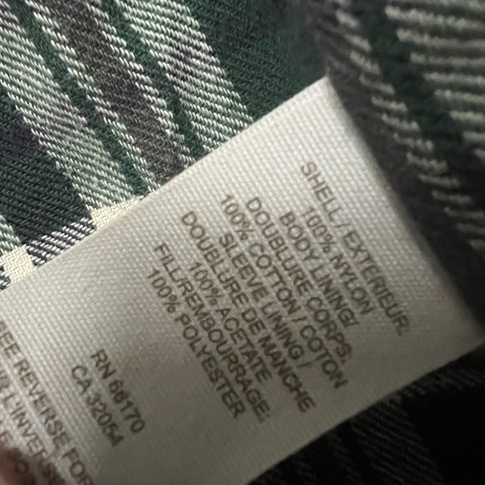 Free People Olive Green Quilted Sherpa Trim Barn Coat Jacket womens 10 large - Picture 13 of 13